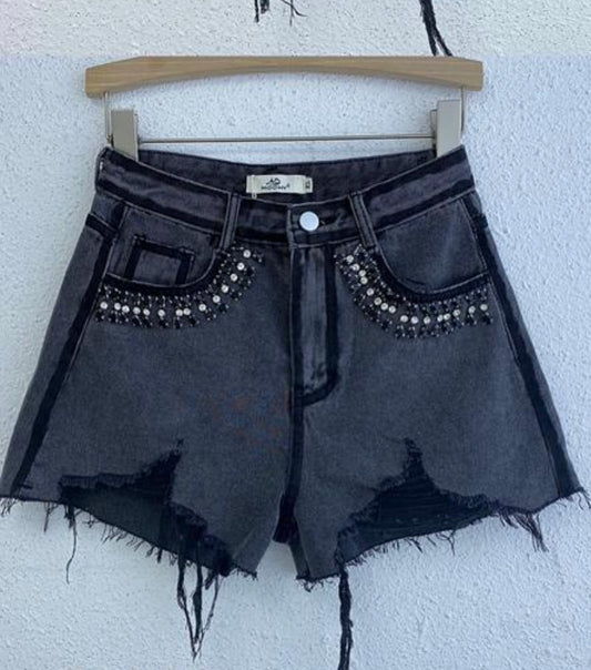 Black Bling Shorts