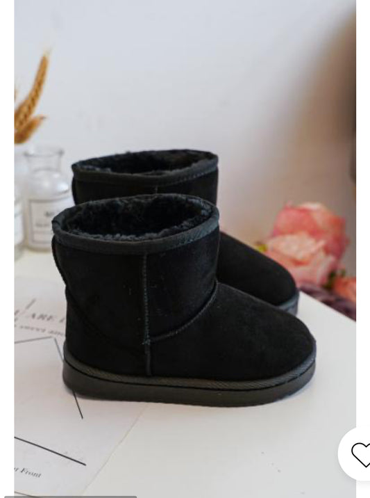 Infants Black Winter Boots