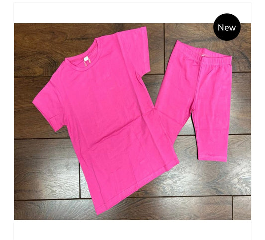 Girls Cycle Short Set - 2Colours