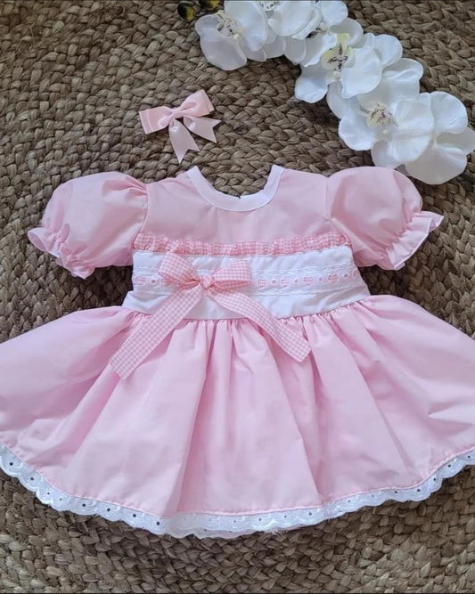 Fairytale Pink Gingham Dress