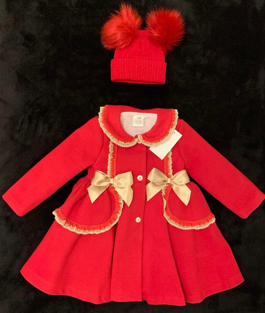 WeeMe Red Coat With Gold Trim